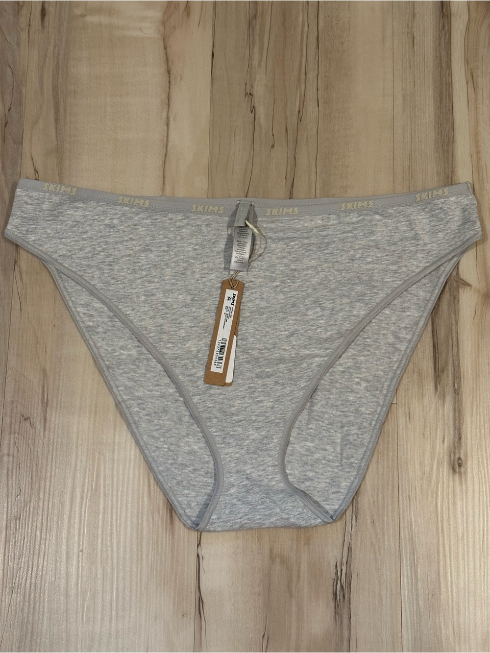 SKIMS Cotton Logo High Leg Bikini NWT